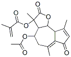 CAS#: 41989-32-6, [(3aR,4S,9aS,9bR)-3-Acetoxy-3,6,9-trimethyl-2,7-dioxo-4,5,9a,9b-tetrahydro-3aH-azuleno[5,4-d]furan-4-yl] 2-methylprop-2-enoate