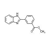 CAS 登录号：421552-88-7， 甲基3-(1H-苯并咪唑-2-基)苯甲酸酯