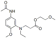 CAS 登录号：42228-65-9， 2-甲氧基乙基 N-[5-(乙酰氨基)-2-甲氧基苯基]-N-乙基-beta-丙氨酸酯