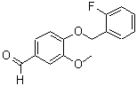 CAS 登录号：423156-68-7， 4-[(2-氟苄基)氧基]-3-甲氧基苯甲醛
