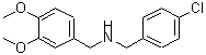 CAS 登录号：423738-40-3， 1-(4-氯苯基)-N-(3,4-二甲氧基苄基)甲胺