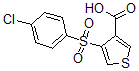 CAS 登录号：423769-77-1， 4-[(4-氯苯基)磺酰基]-3-噻吩甲酸