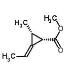 CAS 登录号：42419-01-2， 甲基(1S,2E,3R)-2-亚乙基-3-甲基环丙烷羧酸酯