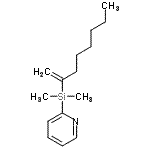 CAS 登录号：424822-14-0， 2-[二甲基(1-辛烯-2-基)硅烷基]吡啶