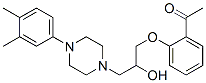 CAS#: 42583-20-0, 1-(2-Acetylphenoxy)-3-[4-(3,4-Dimethylphenyl)-1-Piperazinyl]-2-Propanol
