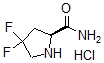 CAS 登录号：426844-51-1， (2S)-4,4-二氟-2-吡咯烷甲酰胺盐酸盐(1:1)