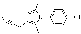 CAS 登录号：42780-48-3， 2-[1-(4-氯苯基)-2,5-二甲基-吡咯-3-基]乙腈