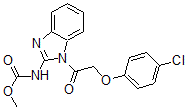 CAS 登录号：42784-16-7， 4-氯-1-苯氧基乙酰基-2-甲氧羰基氨基苯并咪唑