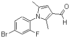 CAS 登录号：428495-37-8， 1-(4-溴-2-氟苯基)-2,5-二甲基-1H-吡咯-3-甲醛