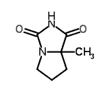 CAS 登录号：42856-70-2， 7A-甲基四氢-1H-吡咯并[1,2-c]咪唑-1,3(2H)-二酮