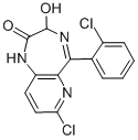 CAS 登录号：42863-81-0， 7-氯-5-(2-氯苯基)-3-羟基-1,3-二氢吡啶并[2,3-f][1,4]二氮杂卓-2-酮