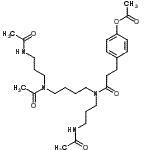 CAS#: 42920-02-5, 4-{3-[(3-Acetamidopropyl){4-[(3-Acetamidopropyl)(Acetyl)Amino]Butyl}Amino]-3-Oxopropyl}Phenyl Acetate