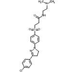 CAS 登录号：42952-21-6， 3-({4-[3-(4-氯苯基)-4,5-二氢-1H-吡唑-1-基]苯基}磺酰基)-N-[2-(二甲基氨基)乙基]丙酰胺