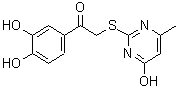 CAS#: 429649-34-3, 1-(3,4-Dihydroxyphenyl)-2-[(4-Hydroxy-6-Methyl-2-Pyrimidinyl)Sulfanyl]Ethanone