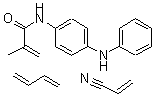CAS 登录号：43063-09-8， 2-甲基-N-(4-(苯基氨基)苯基)-2-丙烯酰胺与 1,3-丁二烯和 2-丙烯腈聚合物
