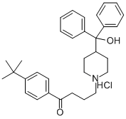 CAS#: 43076-44-4, 1-[3-(4-Tert-Butylbenzoyl)Propyl]-4-(Hydroxybenzhydryl)Piperidinium Chloride