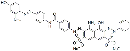 CAS#: 43151-71-9, Disodium 4-Amino-3-[[4-[[[4-[(2-Amino-4-Hydroxyphenyl)Azo]Phenyl]Amino]Carbonyl]Phenyl]Azo]-5-Hydroxy-6-(Phenylazo)Naphthalene-2,7-Disulphonate