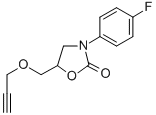 CAS 登录号：43198-90-9， 3-(4-氟苯基)-5-(2-丙炔基氧基甲基)恶唑烷-2-酮
