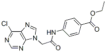 CAS 登录号：4323-05-1， 乙基4-[[2-(6-氯嘌呤-9-基)乙酰基]氨基]苯甲酸酯
