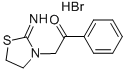 CAS 登录号：4335-26-6， 2-(2-亚胺噻唑烷-3-基)-1-苯基乙烷-1-酮单氢溴酸盐