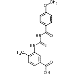 CAS#: 433693-57-3, 3-{[(4-Methoxybenzoyl)Carbamothioyl]Amino}-4-Methylbenzoic Acid