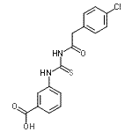 CAS 登录号：433943-50-1， 3-({[(4-氯苯基)乙酰基]硫代氨基甲酰}氨基)苯甲酸