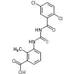 CAS#: 433947-43-4, 3-{[(2,5-Dichlorobenzoyl)Carbamothioyl]Amino}-2-Methylbenzoic Acid