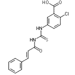 CAS 登录号：433948-84-6， 2-氯-5-({[(2E)-3-苯基-2-丙烯酰基]硫代氨基甲酰}氨基)苯甲酸