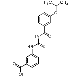CAS 登录号：433956-71-9， 3-{[(3-异丙氧基苯甲酰基)硫代氨基甲酰]氨基}苯甲酸
