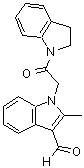 CAS#: 433963-38-3, 1-[2-(2,3-Dihydro-Indol-1-Yl)-2-Oxo-Ethyl]-2-Methyl-1H-Indole-3-Carbaldehyde