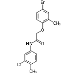 CAS 登录号：434303-68-1， 2-(4-溴-2-甲基苯氧基)-N-(3-氯-4-甲基苯基)乙酰胺