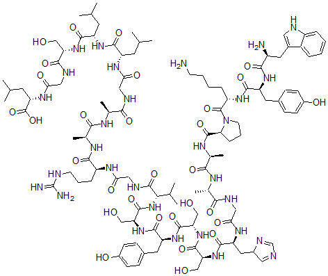 CAS#: 434897-64-0, L-Tryptophyl-L-Tyrosyl-L-Lysyl-L-Prolyl-L-Alanyl-L-Alanylglycyl-L-Histidyl-L-Seryl-L-Seryl-L-Tyrosyl-L-Seryl-L-Valylglycyl-L-Arginyl-L-Alanyl-L-Alanylglycyl-L-Leucyl-L-Leucyl-L-Serylglycyl-L-Leucine
