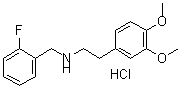CAS 登录号：435345-24-7， N-[(2-氟苯基)甲基]-3,4-二甲氧基-苯乙胺盐酸盐