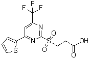 CAS#: 436088-50-5, 3-(4-Thiophen-2-Yl-6-Trifluoromethyl-Pyrimidine-2-Sulfonyl)-Propionic Acid