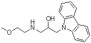 CAS 登录号：436088-68-5， 1-(9H-咔唑-9-基)-3-[(2-甲氧基乙基)氨基]-2-丙醇