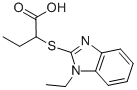 CAS 登录号：436088-88-9， 2-(1-乙基-1H-苯并咪唑-2-基巯基)-丁酸