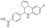 CAS 登录号：436811-07-3， 4-(8-氟-3a,4,5,9beta-四氢-3H-环戊并[c]喹啉-4-基)-苯甲酸