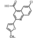 CAS 登录号：438216-26-3， 6-氯-2-(5-甲基-2-呋喃基)-4-喹啉羧酸