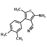 CAS#: 438219-18-2, 2-Amino-4-(3,4-Dimethylphenyl)-5-Methyl-3-Thiophenecarbonitrile
