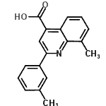 CAS 登录号：438225-30-0， 8-甲基-2-(3-甲基苯基)-4-喹啉羧酸