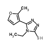 CAS#: 438230-35-4, 4-Ethyl-5-(2-Methyl-3-Furyl)-4H-1,2,4-Triazole-3-Thiol