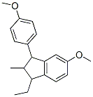 CAS#: 439-22-5, 1-Ethyl-5-Methoxy-3-(4-Methoxyphenyl)-2-Methyl-2,3-Dihydro-1H-Indene