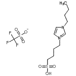 CAS 登录号：439937-63-0， 1-丁基-3-(4-磺基丁基)-1H-咪唑-3-鎓三氟甲烷磺酸酯