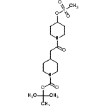CAS#: 440634-25-3, 2-Methyl-2-Propanyl 4-(2-{4-[(Methylsulfonyl)Oxy]-1-Piperidinyl}-2-Oxoethyl)-1-Piperidinecarboxylate