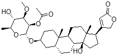 CAS#: 4420-65-9, 3b-[(2-O-Acetyl-6-Deoxy-3-O-Methyl-a-L-Mannopyranosyl)Oxy]-14-Hydroxy-5b-Card-20(22)-Enolide
