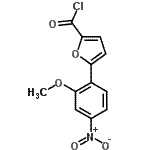 CAS 登录号：443123-41-9， 5-(2-甲氧基-4-硝基苯基)-2-糠酰氯