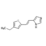 CAS#: 443923-57-7, 4-[(E)-2-(4-Ethyl-2-Thienyl)Vinyl]-1H-Imidazole