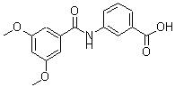 CAS 登录号：444080-03-9， 3-[(3,5-二甲氧基苯甲酰基)氨基]-苯甲酸