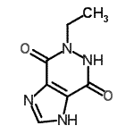 CAS 登录号：444285-07-8， 5-乙基-5,6-二氢-1H-咪唑并[4,5-d]哒嗪-4,7-二酮