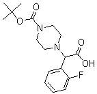 CAS 登录号：444892-80-2， 4-[(1,1-二甲基乙氧基)羰基]-alpha-(2-氟苯基)-1-哌嗪乙酸